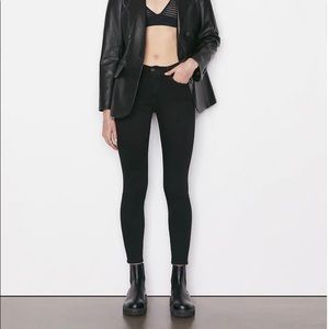FRAME Denim Film Noir Black Le High Skinny Jeans Size 29